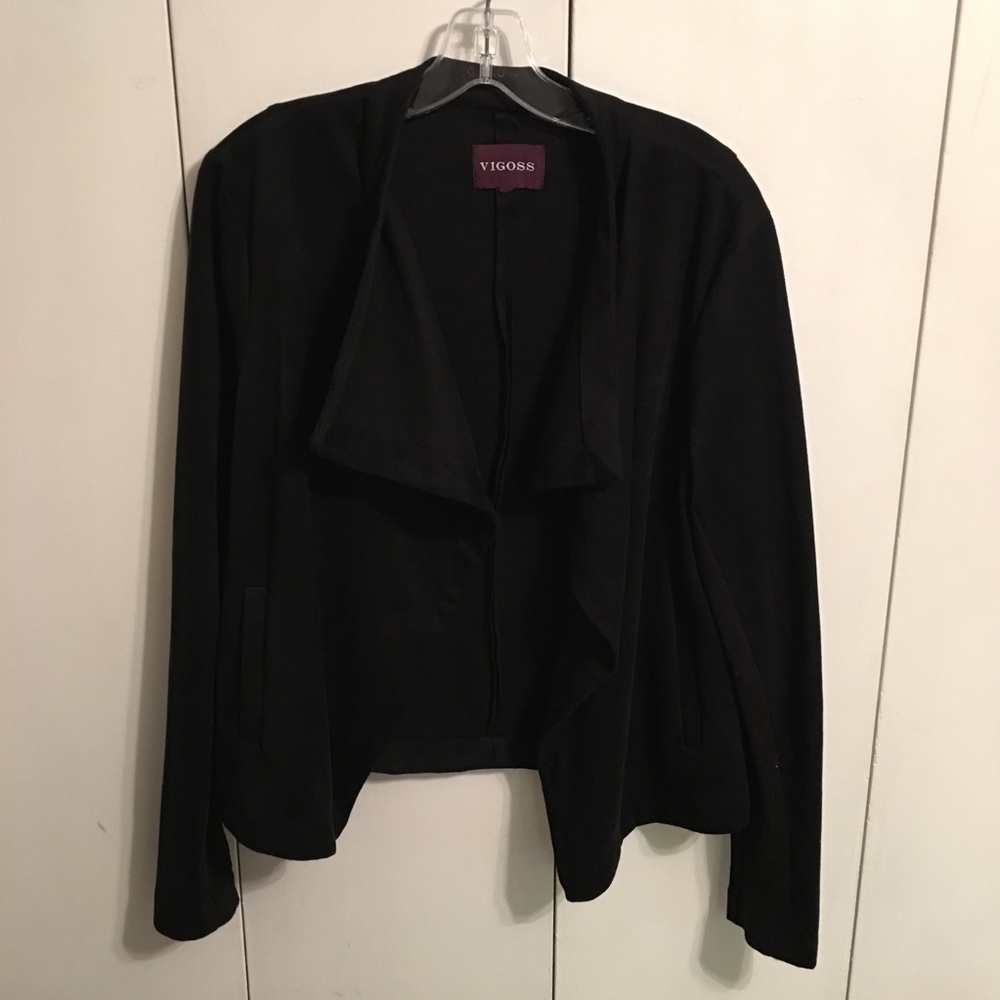 🎻 Classy Open Front Faux Suede Jacket